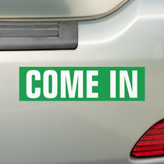 Kom binnen, we zijn open deur-raam-teken vinylstic bumpersticker (Op auto)