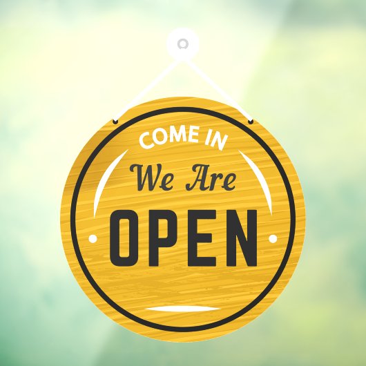 Kom binnen, we zijn open poten. raamsticker (Vel 3)