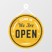 Kom binnen, we zijn open poten. raamsticker (Vel)