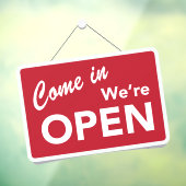 Kom binnen wij zijn open Winkel Raamsticker (Vel 3)