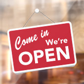 Kom binnen wij zijn open Winkel Raamsticker (Vel 2)