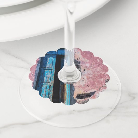 Kom binnen. wijnglaslabel (Dichtbij)