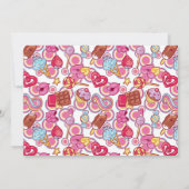 Kom brunch met mij roze uitnodiging (Achterkant)