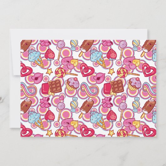 Kom brunch met mij roze uitnodiging (Achterkant)