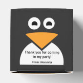 Kom Chill Gepersonaliseerde Pinguïn Verjaardag Bedankdoosjes (Bovenkant)