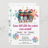 Kom chillen met de coolste bemanning rond Kerstmis Kaart (Voorkant / Achterkant)