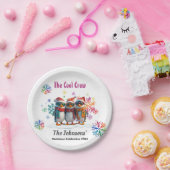 Kom chillen met de coolste bemanning rond Kerstmis Papieren Bordje (Feest)