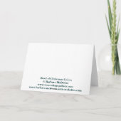 Kom de Kleuren van Kerstmis Feestdagen Kaart (Achterkant)