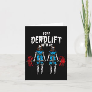 Kom Deadlift met ons gewichtheffen bodybuilding F Kaart