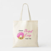 Kom dicht bij me, sociaal vervormend, grappig tote bag (Achterkant)