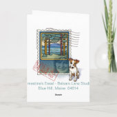 Kom door het Wenskaart van de Kust van Maine van Kaart (Achterkant)