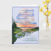 Kom door het Wenskaart van de Kust van Maine van Kaart (Gele Bloem)