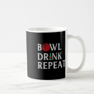Kom Drink Herhaal Koel Bowling Spel Drink Liefhebb Koffiemok