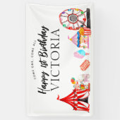 Kom Een Alle Carnaval Circus Show Kinderen Verjaar Spandoek (Verticaal)