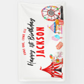 Kom Een Alle Carnaval Circus Show Kinderen Verjaar Spandoek (Verticaal)