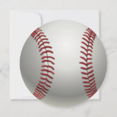 Kom een bal honkbal elke leeftijd verjaardag kaart (Achterkant)