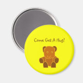 Kom een knuffel halen! -magneet magneet (Voorkant / Achterkant)