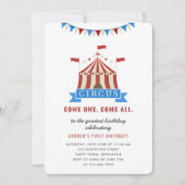 Kom een Kom Alle Circus Kinderen Verjaardagsfeestj Kaart (Voorkant)