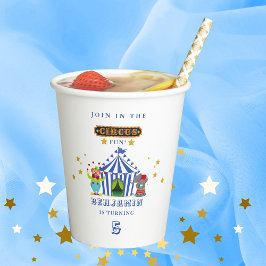 Kom één kom allemaal groot top circus verjaardagsf papieren bekers