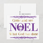 Kom eens kijken wat God heeft gedaan voor Kerstmis Briefkaart (Voorkant / Achterkant)