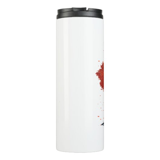 Kom en aanbid de kerk grafisch thermosbeker (Achterkant)