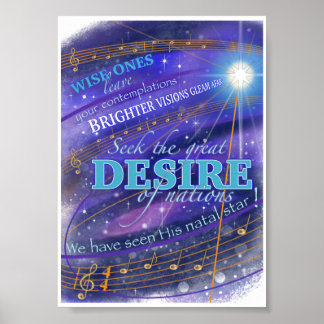 Kom en aanbid poster