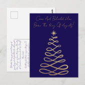 Kom en aanschouw Hem | Kerstkaart Briefkaart (Voorkant / Achterkant)