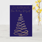 Kom en aanschouw Hem | Kerstkaart Kaart (Gele Bloem)