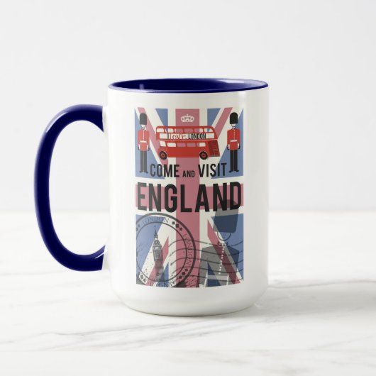 Kom en bezoek Engeland Mok (Links)