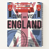 Kom en bezoek Engeland Notitieboek (Achterkant)