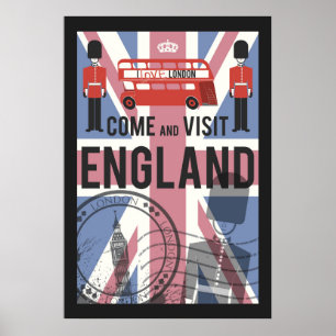 Kom en bezoek Engeland Poster