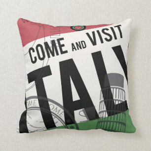 Kom en bezoek Italië Kussen