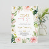 Kom en ga met Baby shower meisje Kaart (Staand voorkant)