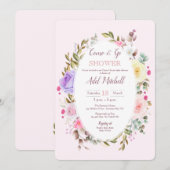 Kom en ga naar het Open House Baby shower Kaart (Voorkant / Achterkant)