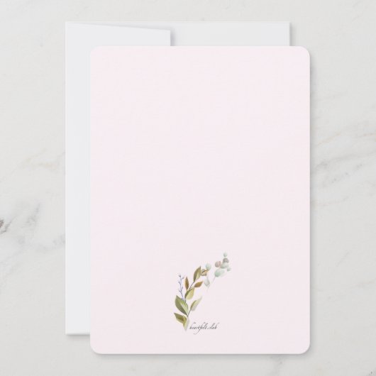 Kom en ga naar het Open House Baby shower Kaart (Achterkant)