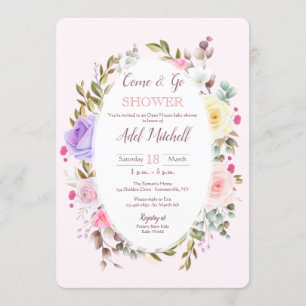 Kom en ga naar het Open House Baby shower Kaart