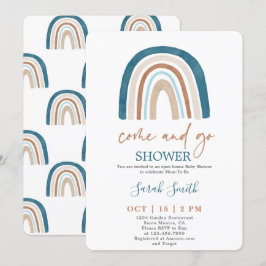 Kom en Ga Rainbow Baby shower jongen Kaart