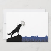 Kom en "HOWL" Wolf Birthday Uitnodiging (Achterkant)