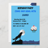 Kom en "HOWL" Wolf Birthday Uitnodiging (Voorkant / Achterkant)