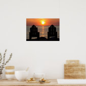 Kom en kijk naar de zonsondergang poster (Keuken)