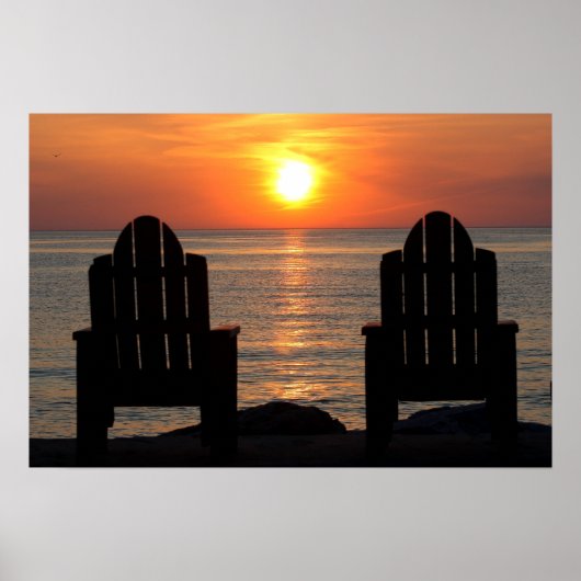 Kom en kijk naar de zonsondergang poster (Voorkant)