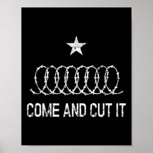 Kom en knip het Texas conservatieve Republikein Poster
