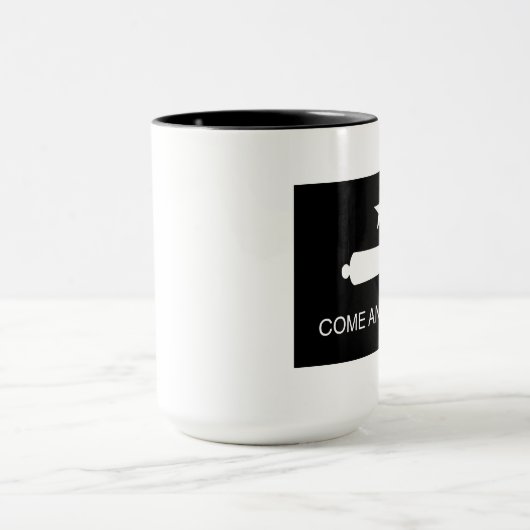 Kom en neem de vlag (omgekeerd) mok (Midden)