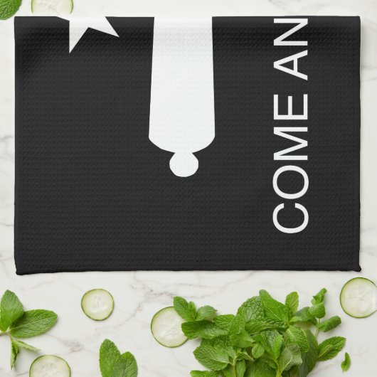 Kom en neem de vlag (omgekeerd) theedoek (Gevouwen)