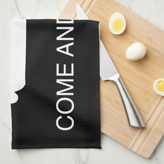 Kom en neem de vlag (omgekeerd) theedoek (Quarter Fold)