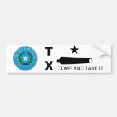 Kom en neem de vlag (TX) Bumpersticker (Voorkant)