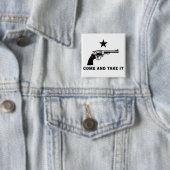 Kom en neem het Buttonnen Vierkante Button 5,1 Cm (In situ)