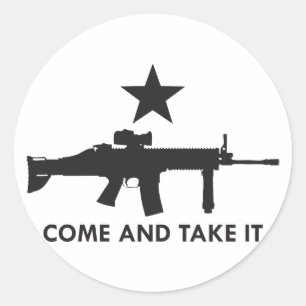 Kom en neem het! (Geweer 2) Ronde Sticker