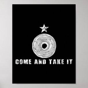 Kom en neem het grappige Donut Doughnut grap Poster