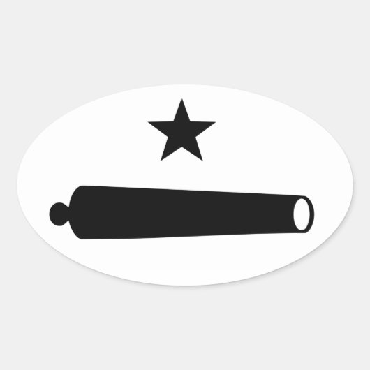 Kom en neem het Logo (TX) Ovale Sticker (Voorkant)